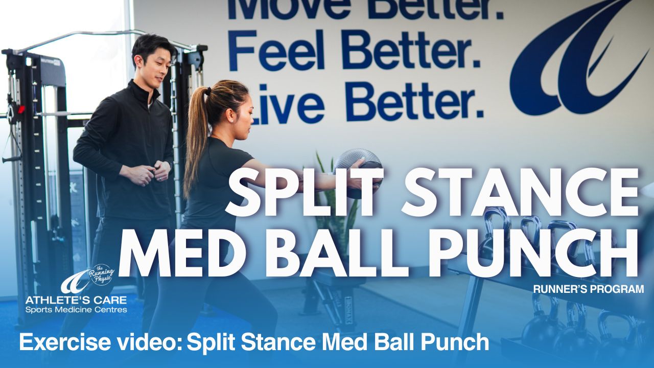 Athlete's Care Runner's Program Exercise Series: Split Stance Med Ball Punch